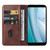For Sharp Aquos Sense 3 Plus Magnetic Closure Leather Phone Case(Brown)