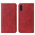 For Samsung Galaxy M11 Magnetic Closure Leather Phone Case(Red)