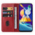 For Samsung Galaxy M11 Magnetic Closure Leather Phone Case(Red)