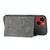 For iPhone 14 Plus Double Buckle Card Slots PU+TPU Phone Case (Grey)