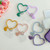 5 PCS Heart-shaped Silicone Bracelet Mobile Phone Lanyard Anti-lost Wrist Rope(Red)