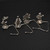 Christmas Decorative Hook Cartoon Christmas Hanger, Spec: Gold Deer