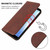 For Sharp Aquos Sense 3 Basic Magnetic Closure Leather Phone Case(Brown)