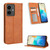 For vivo Y77 5G Magnetic Buckle Retro Texture Leather Phone Case(Brown)