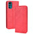 For Motorola Moto E32s / G22 Magnetic Buckle Retro Texture Leather Phone Case(Red)