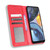 For Motorola Moto E32s / G22 Magnetic Buckle Retro Texture Leather Phone Case(Red)