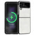 For Samsung Galaxy Z Flip4 Lambskin Texture Leather Folded Phone Case(White) For Samsung Galaxy Z Flip4 Lambskin Texture Leather Folded Phone Case(White)