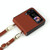 For Samsung Galaxy Z Flip4 5G Straw Mat Texture Lanyard Phone Case(Brown) For Samsung Galaxy Z Flip4 5G Straw Mat Texture Lanyard Phone Case(Brown)