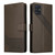 For Samsung Galaxy A51 4G GQUTROBE Skin Feel Magnetic Leather Phone Case(Brown)
