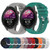 For Garmin Forerunner 255S 18mm Solid Color Silicone Watch Band(Pink)