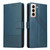 For Samsung Galaxy S21+ 5G GQUTROBE Skin Feel Magnetic Leather Phone Case(Blue)