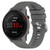 For Xiaomi MI Watch Color 22mm Solid Color Soft Silicone Watch Band(Dark Grey)
