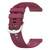 For Amazfit GTR 3 Pro 22mm Solid Color Soft Silicone Watch Band(Wine Red)