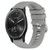 For Garmin Vivomove Sport 20mm Solid Color Soft Silicone Watch Band(Grey)