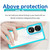 For Honor 70 Pro+ 5G Colorful Series Acrylic + TPU Phone Case(Transparent Blue)