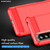 For Sony Xperia 5 III Brushed Texture Carbon Fiber TPU Phone Case(Red)