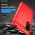 For Sony Xperia 5 III Brushed Texture Carbon Fiber TPU Phone Case(Red)
