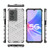 For OPPO A97 5G Shockproof Honeycomb PC + TPU Phone Case(Black)