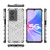 For OPPO A97 5G Shockproof Honeycomb PC + TPU Phone Case(Red)