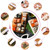 3 PCS Home Circular Barrel Sushi Model DIY Sushi Tool(Wheat Blue)