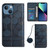 For iPhone 13 Crossbody Football Texture Magnetic PU Phone Case(Dark Blue)