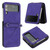 For Samsung Galaxy Z Flip4 3D Embossed Leather Phone Case(Purple) For Samsung Galaxy Z Flip4 3D Embossed Leather Phone Case(Purple)