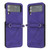 For Samsung Galaxy Z Flip4 3D Embossed Leather Phone Case(Purple) For Samsung Galaxy Z Flip4 3D Embossed Leather Phone Case(Purple)