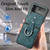 For Samsung Galaxy Z Flip4 Netted Embossing Ring Folding Phone Case (Green)