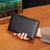 1659 RFID Anti-magnetic Anti-theft Passport Bag Document Bag Wallet(Coffee)