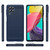 For Samsung Galaxy M53 Brushed Texture Carbon Fiber TPU Phone Case(Blue)