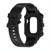 Integrated Silicone Watch Band For Apple Watch Series 9&8&7 41mm / SE 3&SE 2&6&SE&5&4 40mm / 3&2&1 38mm(Black)