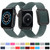 Black Square Buckle Silicone Watch Band For Apple Watch Ultra 49mm&Watch Ultra 2 49mm / Series 9&8&7 45mm / SE 3&SE 2&6&SE&5&4 44mm / 3&2&1 42mm(Pink)