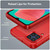 For Samsung Galaxy M33 Brushed Texture Carbon Fiber TPU Phone Case(Red)