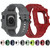 Integrated Silicone Watch Band For Apple Watch Series 9&8&7 41mm / SE 3&SE 2&6&SE&5&4 40mm / 3&2&1 38mm(Pink)