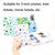 CAIUL 3 Inch PU Photo Album Large Capacity Business Card Holder Photo Storage Book(Clover)