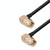 SMA Male Elbow to SMA Male Elbow RG174 RF Coaxial Adapter Cable, Length: 20cm