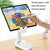 2PCS Mobile Phone Bracket Desktop Cute Cartoon Tablet Live Broadcast Bracket, Style: Cat Ear (Black)