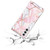 For Samsung Galaxy A13 5G Electroplated Marble Pattern TPU Phone Case(Pink and White)