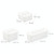 3 PCS Wall Mounted Large Opening Gloves Mask Small Object Storage Box, Style: Large Long