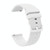 For Samsung Galaxy Watch4 44mm 20mm Solid Color Soft Silicone Watch Band(White)