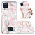 For Samsung Galaxy A12 Electroplated Marble Pattern TPU Phone Case(White Gravel Pink) For Samsung Galaxy A12 Electroplated Marble Pattern TPU Phone Case(White Gravel Pink)
