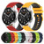 For Huawei GT2 46mm 22mm Checkered Two-Color Silicone Watch Band(Yellow+Black)