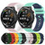 For Huawei Watch GT Runner 22mm Checkered Two-Color Silicone Watch Band(Red+Black)