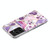 For Samsung Galaxy S21 Ultra 5G Electroplated Marble Pattern TPU Phone Case(Purple Flower)