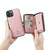 For iPhone 14 Plus JEEHOOD Magnetic Zipper Wallet Leather Phone Case (Pink)