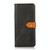 For OnePlus Ace Pro / 10T KHAZNEH Dual-color Cowhide Texture Leather Phone Case(Black)