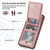 For Samsung Galaxy S20 Ultra N.Bekus Vertical Flip Card Slot RFID Phone Case(Rose Gold)