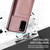 For Samsung Galaxy S20 Ultra N.Bekus Vertical Flip Card Slot RFID Phone Case(Rose Gold)