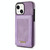 For iPhone 13 N.BEKUS Vertical Flip Card Slot RFID Phone Case(Purple) For iPhone 13 N.BEKUS Vertical Flip Card Slot RFID Phone Case(Purple)