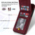 For iPhone 13 Pro Max N.BEKUS Vertical Flip Card Slot RFID Phone Case (Wine Red)